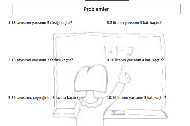 2. Sınıf Matematik İki Aşamalı Problemler