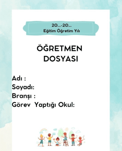 Öğretmen Dosyası için kapaklar ve içerikler(15 Sayfa)