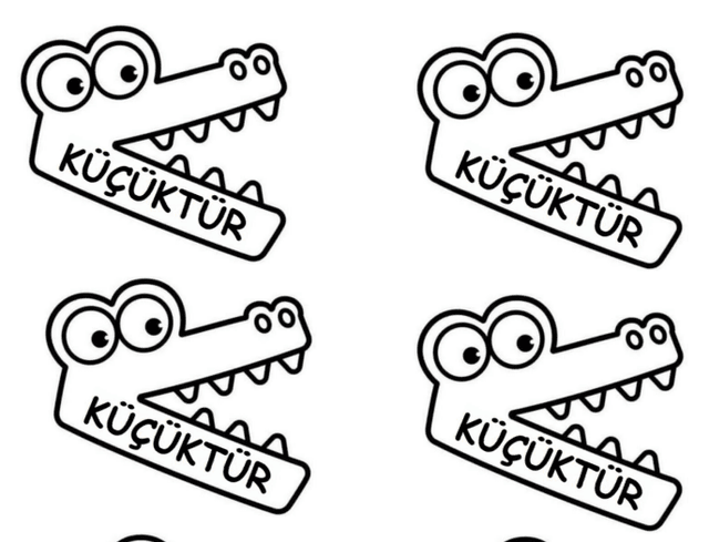 4. Sınıf Matematik: Büyüktür, Küçüktür ve Eşittir Görselleri