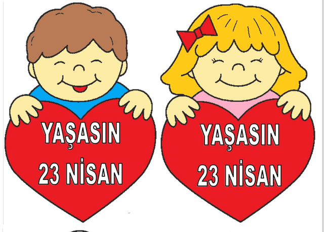 23 Nisan Pencere Süsü Kalpli 