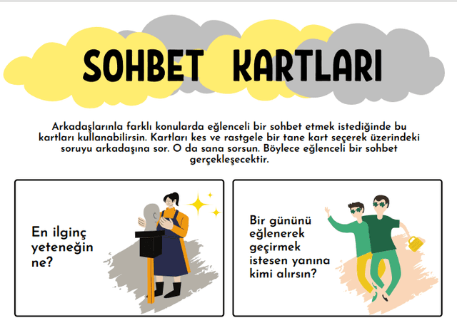 Serbest Zaman Sohbet Kartları