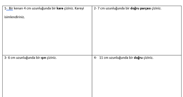 3. Sınıf Matematik Uzunluk Ölçme Ev Ödevi Ve Çalışma Kağıdı