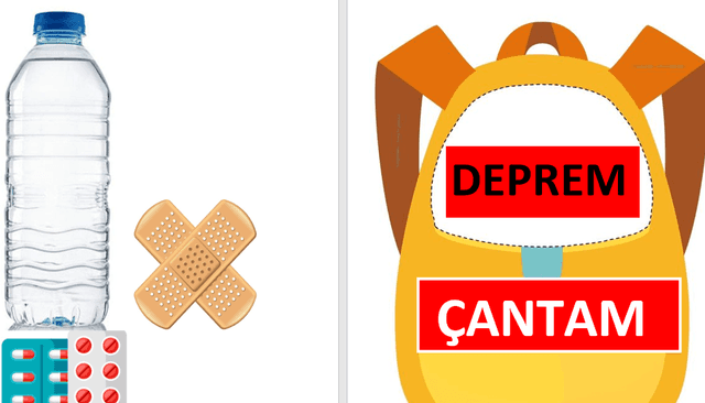 Deprem Çantamda Neler Olmalı Pano Çalışması