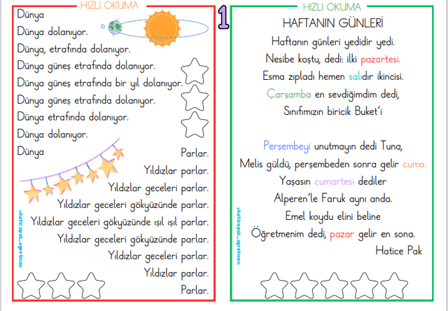 OKUMA HIZLANDIRMA PAKETİ 1. SINIF 