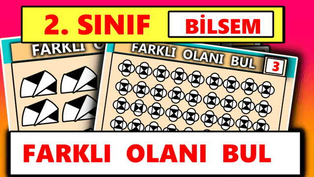 2. Sınıf - BİLSEM - Farklı olanı Bul Etkinliği 