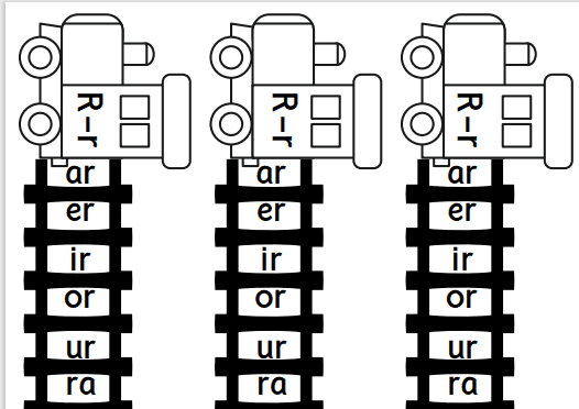 "R-r" Sesi Hece- Kelime Tren Rayı 