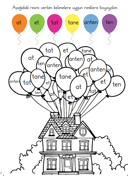 1. Sınıf T Sesi Oku Ve Boya Etkinliği