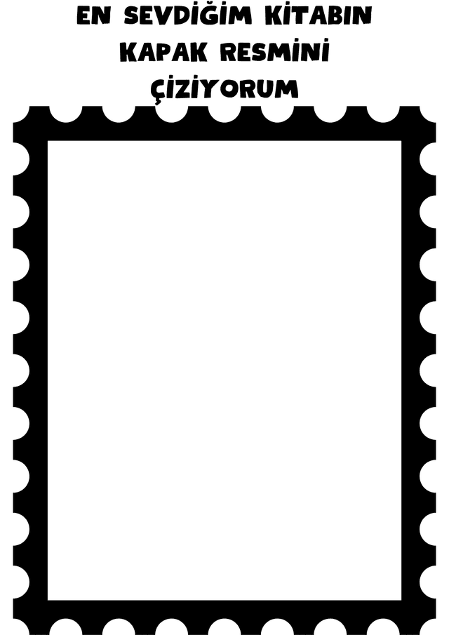 En Sevdiğim Kitabın Kapak Resmini Çiziyorum Etkinliği